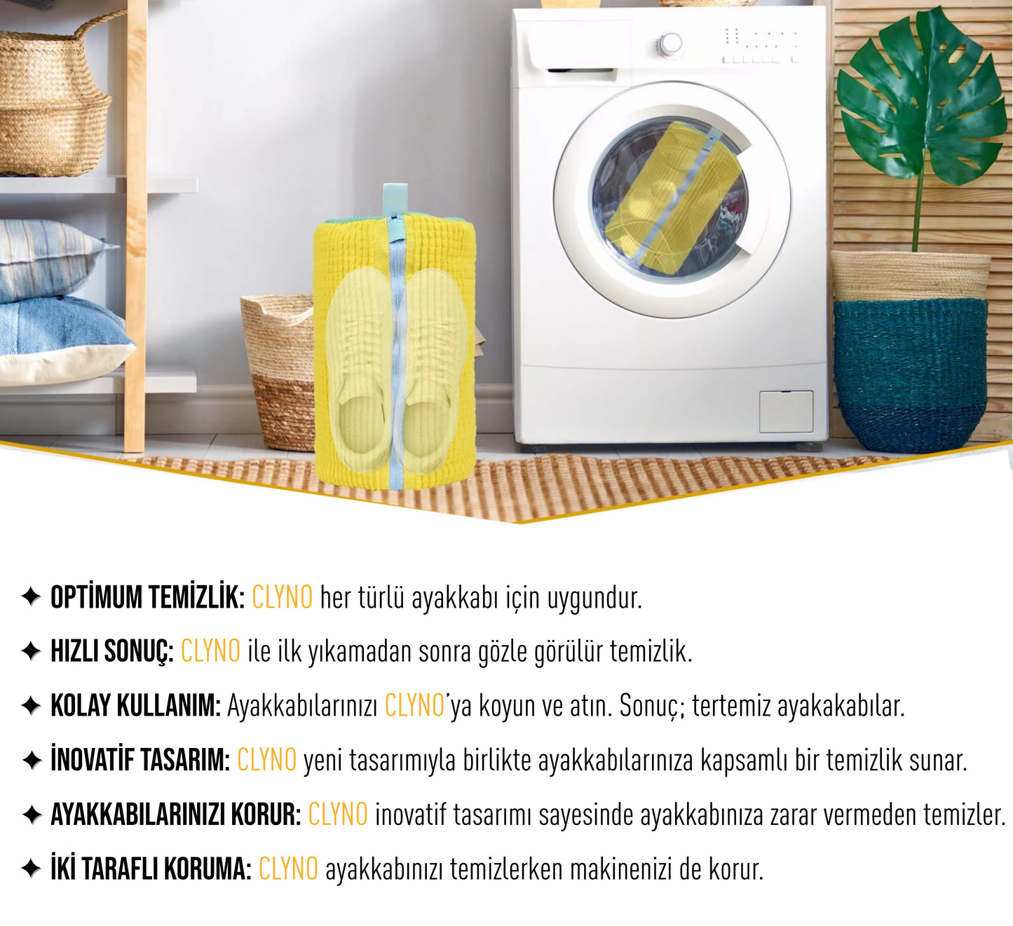 Clyno Ayakkabı Yıkama Çantası